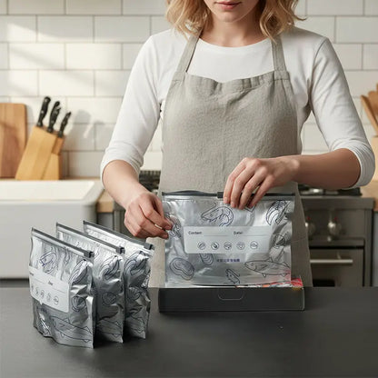 ⏰BLACK FRIDAY SALE🧊New reusable upgraded thickened upright aluminum foil sealing storage bags