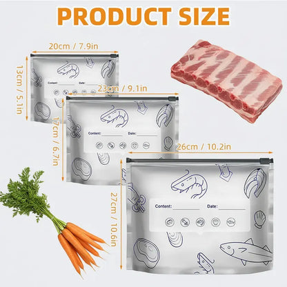 ⏰BLACK FRIDAY SALE🧊New reusable upgraded thickened upright aluminum foil sealing storage bags