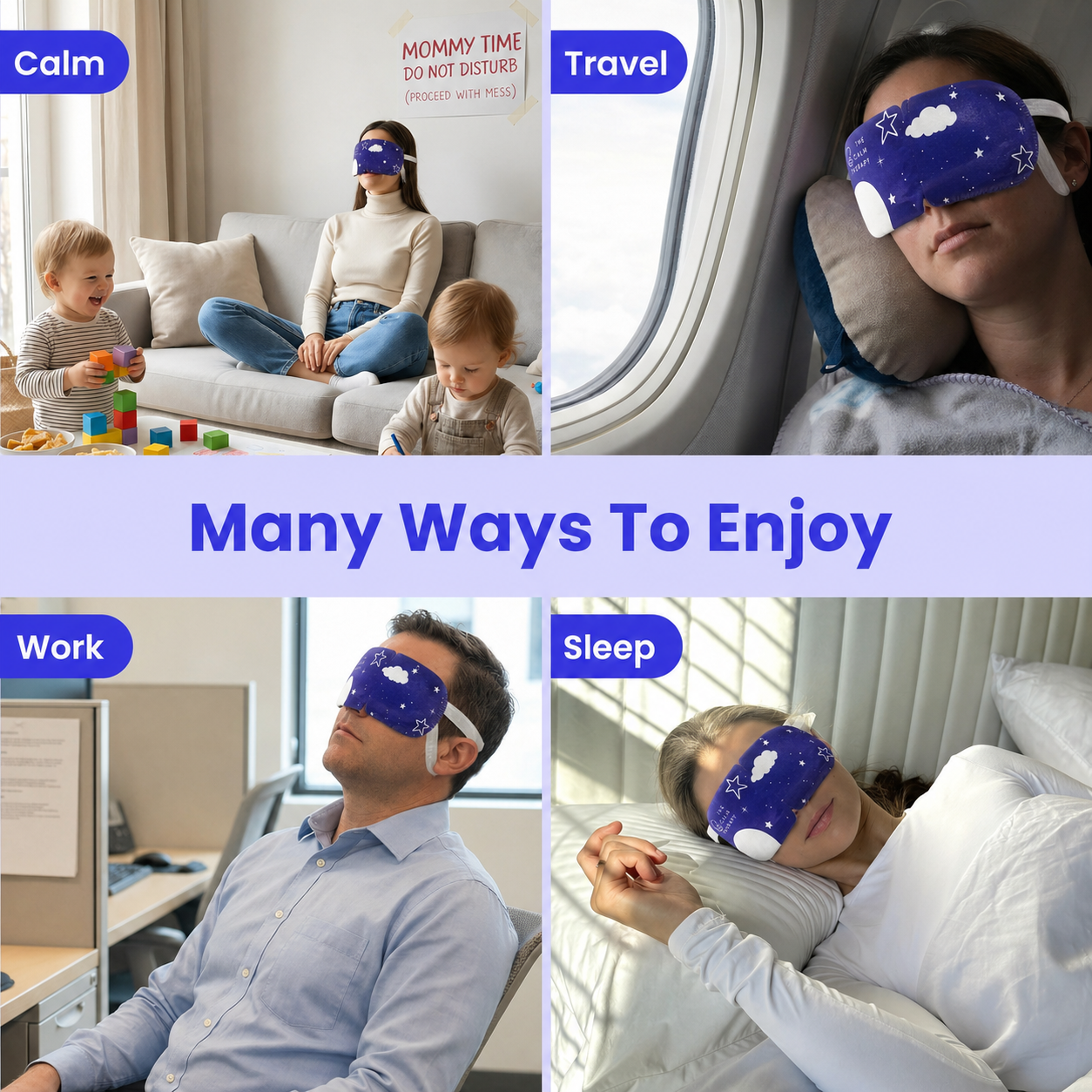 Lavender-scented steam eye mask