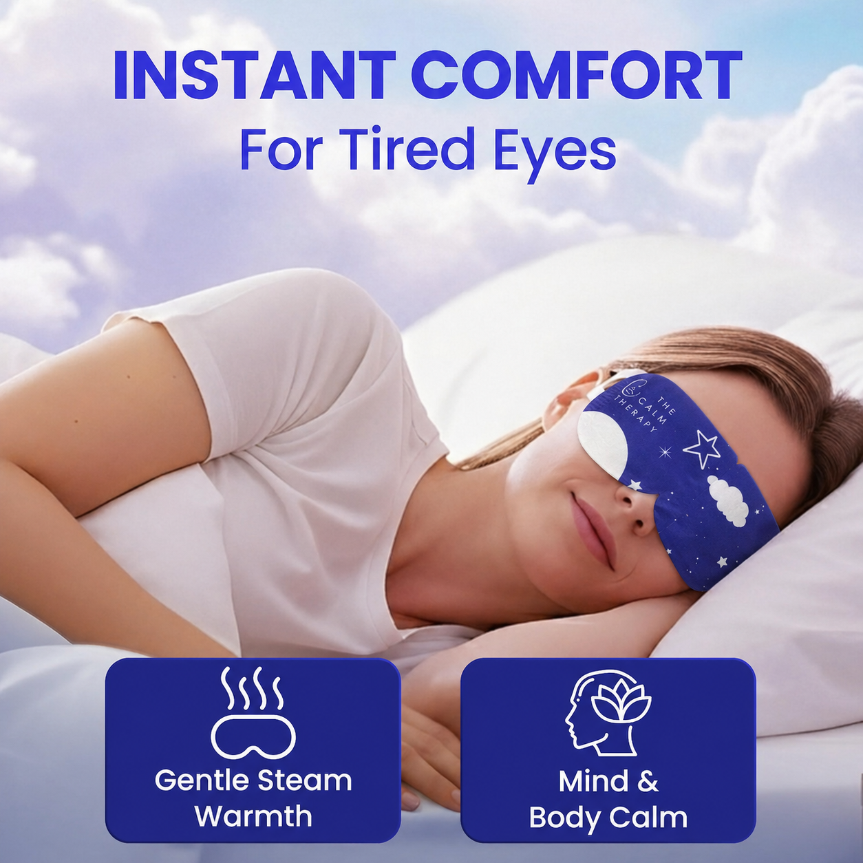 Lavender-scented steam eye mask