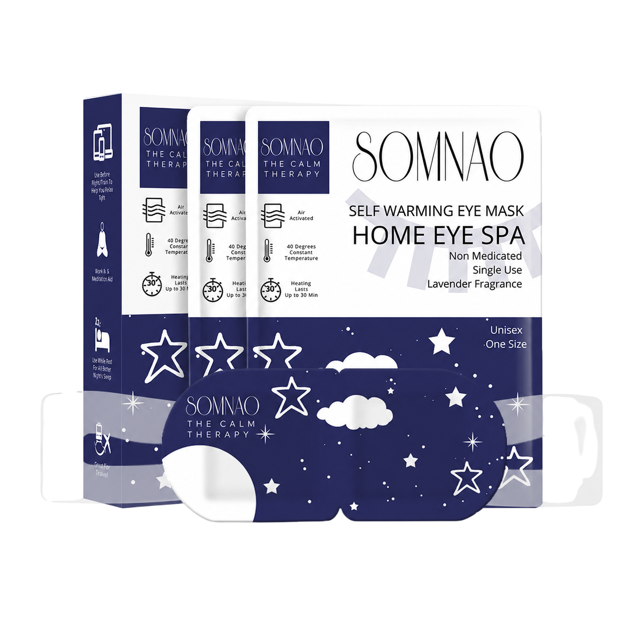 Lavender-scented steam eye mask