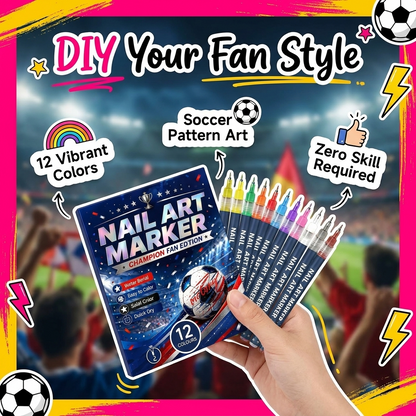 ⚽ Game Day Soccer Nail Art Pens | Paint Team Colors In Seconds
